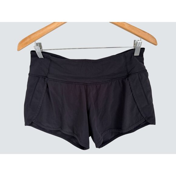 Lululemon Speed Up or Run Times athletic shorts in black Size 6 - Picture 2 of 7